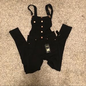 **NEW WITH TAGS** Black Jean Overalls